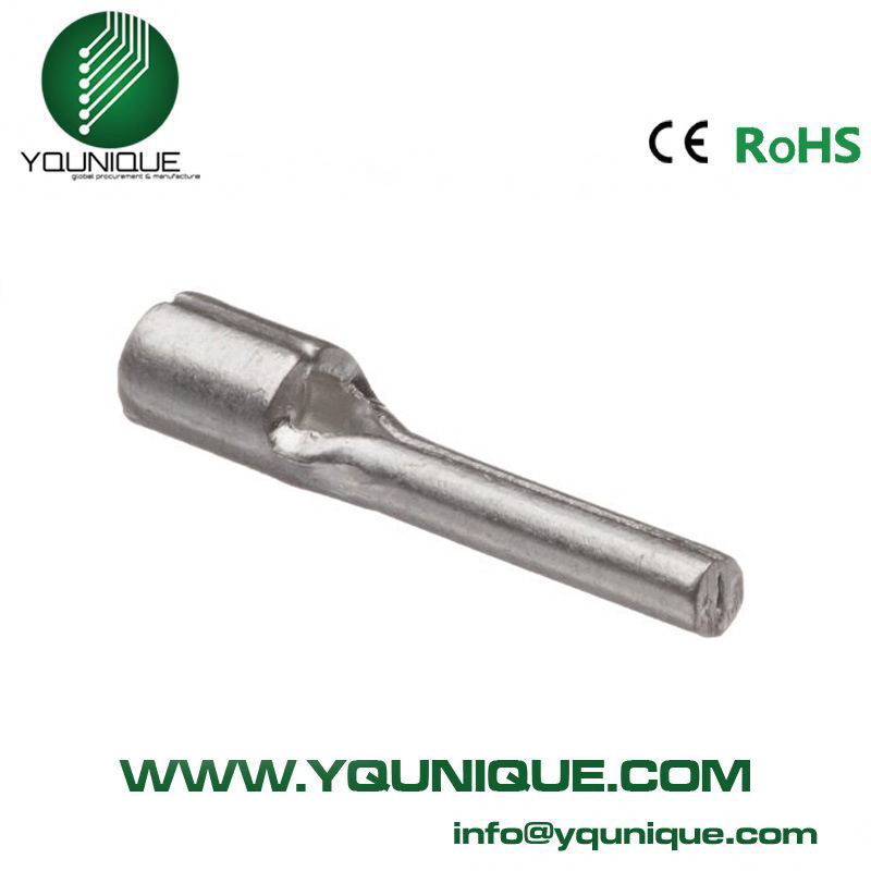 无绝缘护套针形端子片型端子冷压端子紫铜镀锡