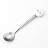 Spoon stainless steel, ceramics, coffee fruit fork for ice cream, Japanese and Korean