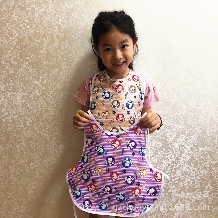 Cartoon double-layer waterproof children's dudou