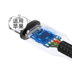 Suitable for Apple mobile phone adapter headphone extension cable braided gold-plated audio cable 3.5 digital headphone adapter cable