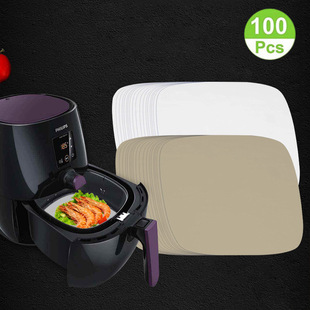 Factory direct supply air fryer non-stick baking oil paper steamer paper square non-porous silicone oil paper household barbecue paper