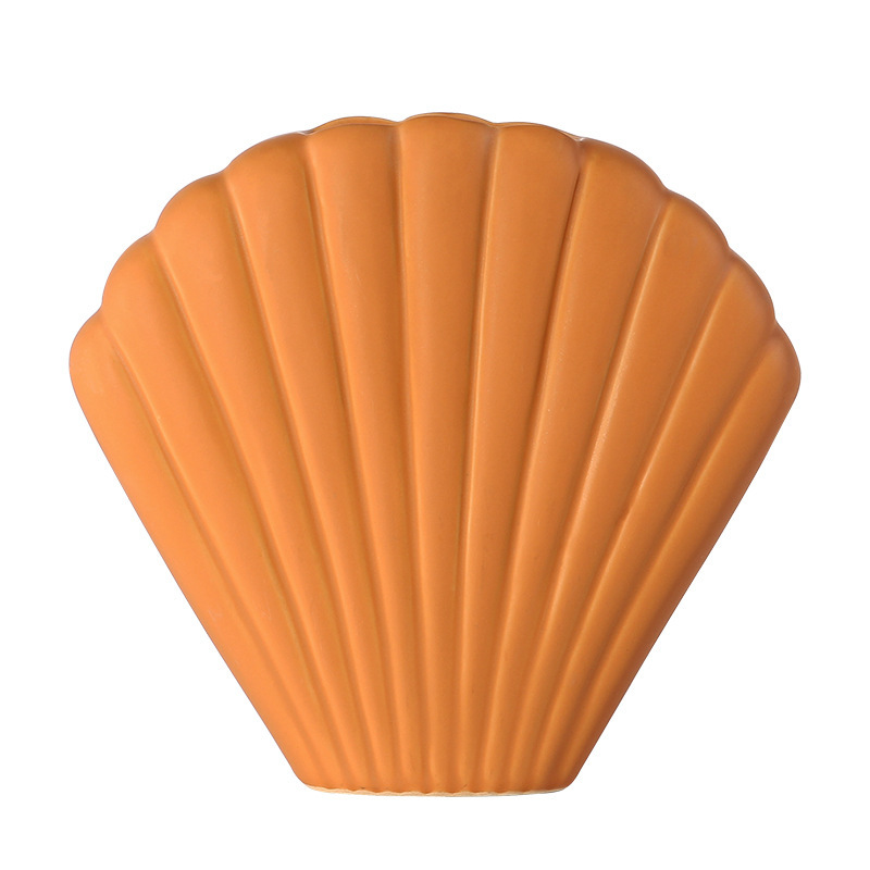 Nordic Morandi Florero De Cerámica decoración creativa simple colorido salón comedor mesa de flores shell arreglo suave decoración