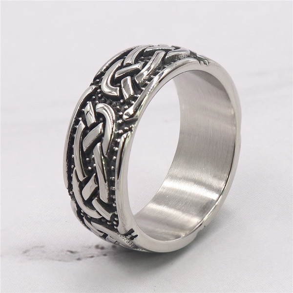 Retro ring for men and women stainless steel