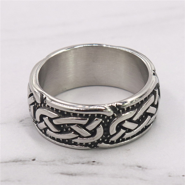 Retro ring for men and women stainless steel