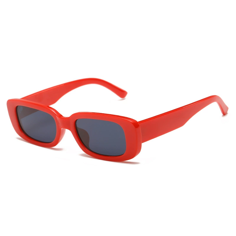 Маленькие trendy rectangular sunglasses для мужчин и женщин, солнечные очки на солнечной энергии, городской стиль, градиент