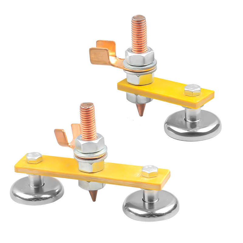 Artefacto de colocación de hierro doble fuerte artefacto de colocación de hierro magnético máquina de reparación de chapa de hierro máquina de conformación de cabeza de colocación de hierro cable de tierra cabeza de colocación de hierro Dispositivo de colocación de hierro