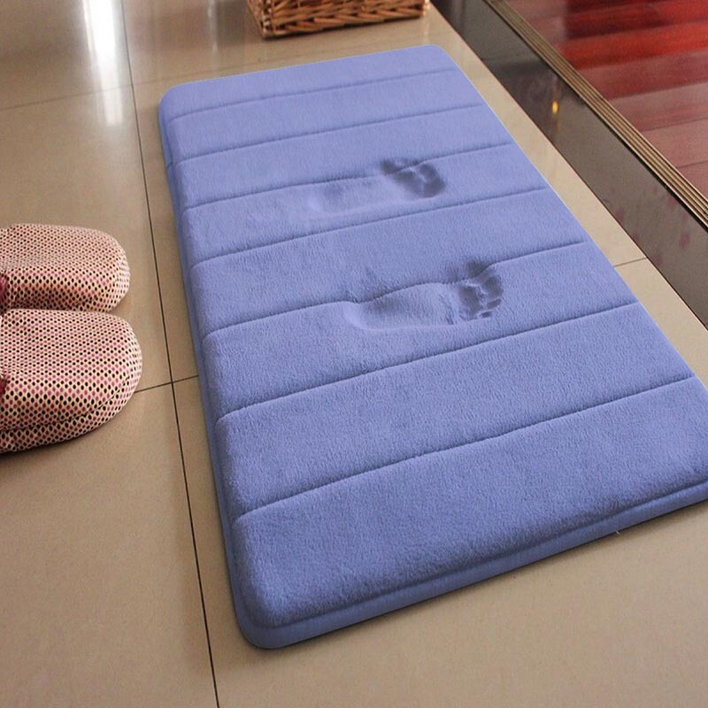 Thickened memory sponge bathroom absorbent mat entrance door bathroom mat bedroom non-slip mat a generation of hair