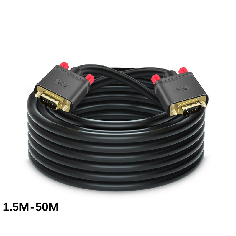 VGA cable extension cable 3+6 factory spot computer host connection cable extension 20 meters data cable vga cable