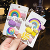 Children's rainbow cute hairgrip, hairpins, accessory