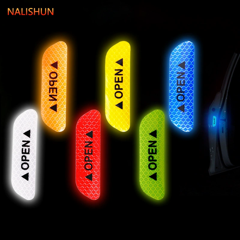 Светоотражающие наклейки, автомобильные наклейки, защита от столкновений, пожалуйста, выключите светящиеся предупреждающие знаки с защитой от дальнего света, дверь кузова грузовика и мотоцикла