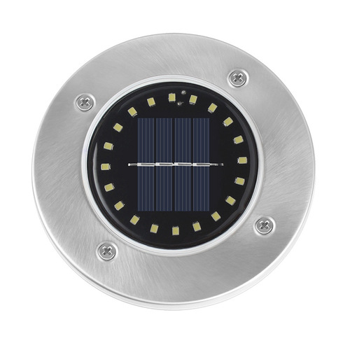 Solar underground light 8LED stainless steel outdoor new ground lawn light courtyard garden rainproof villa floor light