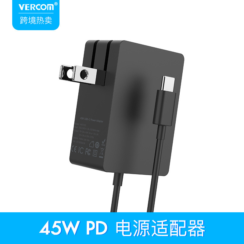 Pd3.045Wusb-C Charger Is Suitable for Dell Xps Computers and Huawei Matebook Laptops for Fast Charging