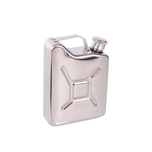 Supply of cross-border portable outdoor camping oil jug and oil barrel shape thickened stainless steel flask and white wine bottle