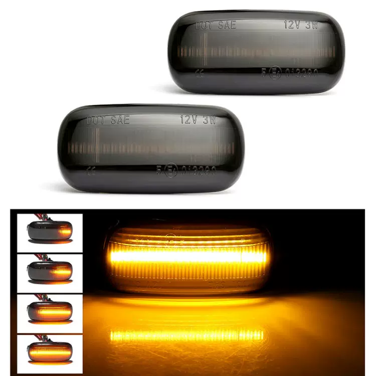 适用奥迪A3/S3/A4/S4/A6/S6/RS6/B6/B7/B8C7流水叶子板边灯转向灯