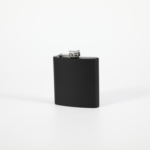 Cross-border stainless steel wine bottle 678 oz black matte paint outdoor wine bottle outdoor camping portable wine bottle wholesale