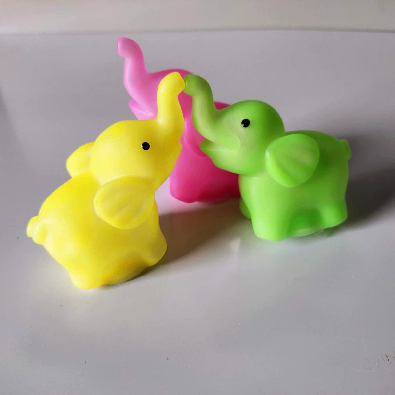 Cartoon colorful plastic night light, rings, toy, Birthday gift