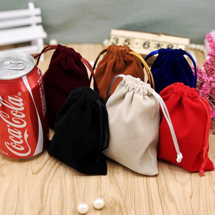 新款束口绒布袋木佛珠包装袋 饰品珠宝首饰袋MP3手机袋