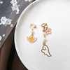 Ear clips, fashionable small earrings, no pierced ears, internet celebrity, simple and elegant design