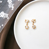 Ear clips, fashionable small earrings, no pierced ears, internet celebrity, simple and elegant design