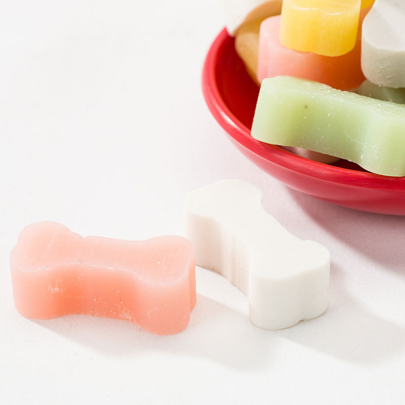 Pet snack al por mayor queso hueso de mascota hueso de dientes limpiador pegamento de perro perrito dientes de perro snack spot comida para perros