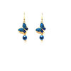 Fashionable blue fresh earrings, cute accessory, Korean style