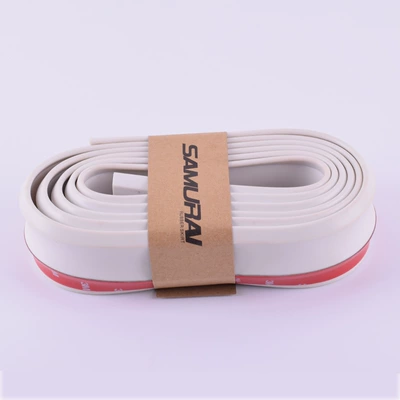Car front lip anti-collision strip rubber Qapı və bamper qoruyucu zolaqlar - pure-white