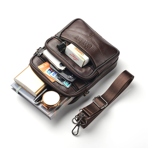 Factory new men's waist bag multi-functional shoulder crossbody bag wearable belt mobile phone waist bag wholesale men's waist bag