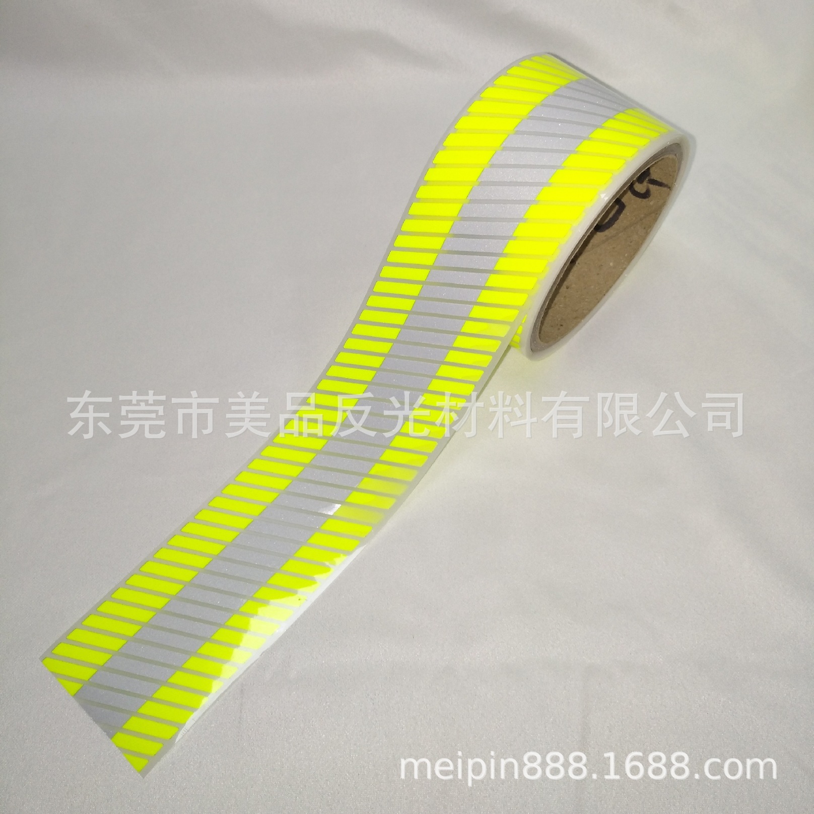 黄银黄反光斜条工装劳保服用反光条热烫反光条热转印反光斜条