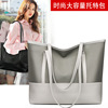 Handheld bag, suitable for import, Korean style, oxford cloth, genuine leather