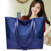 Handheld bag, suitable for import, Korean style, oxford cloth, genuine leather