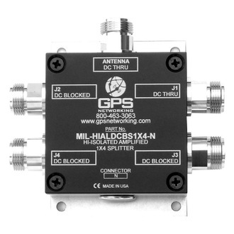 gpsnetworking MIL-HIALDCBS1x4 放大分配器