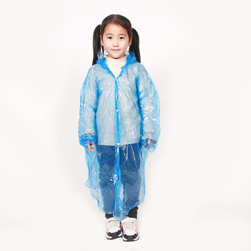 Children's one-piece raincoat, thickened for travel, kindergarten babies, waterproof rain poncho, wholesale
