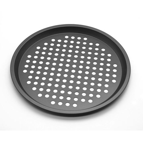 12-inch punched pizza pan round crispy non-stick coated pizza baking pan punched pizza pan baking grinding tool