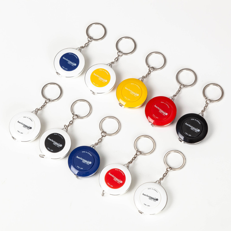 German tape automatic retractable soft ruler advertising small gift measuring clothing inch three circumference ruler tape printing logo QR code
