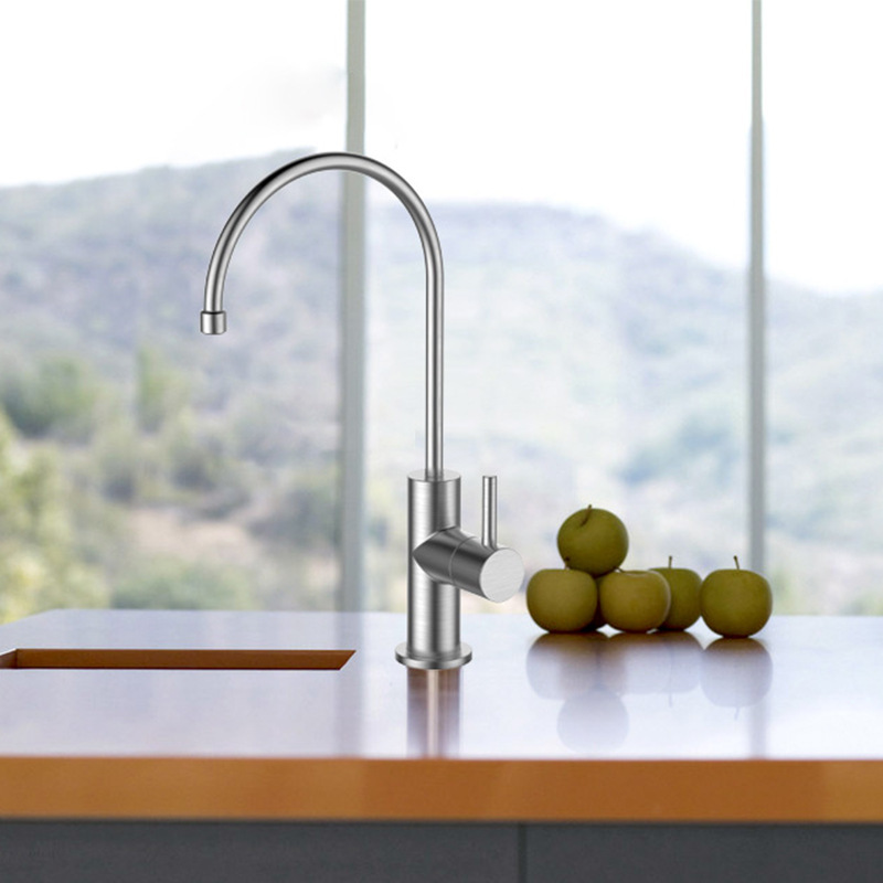 Foshan source strength factory high-end 304 American standard stainless steel brushed filter water purifier faucet can be fixed Foshan source strength factory high-end 304 American standard stainless steel brushed filter water purifier faucet can be fixed