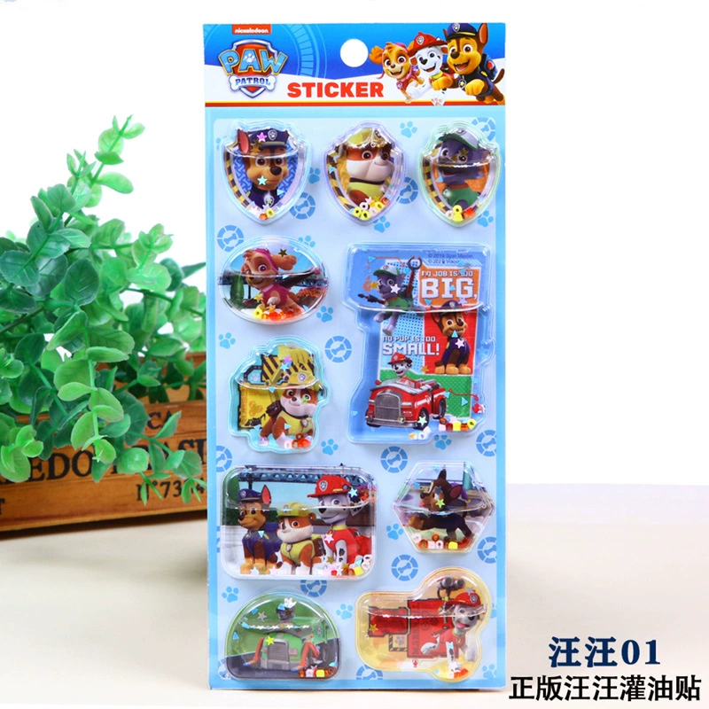 Genuine toy, logic cartoon three dimensional sticker, stickers