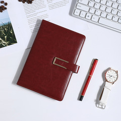 Business Notebook B5 Thick Book Customized Office Notepad A5 Soft Leather Ledger Gift Box Set Customized Logo