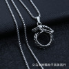 Metal necklace suitable for men and women hip-hop style stainless steel, pendant, accessory, Korean style