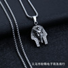 Metal necklace suitable for men and women hip-hop style stainless steel, pendant, accessory, Korean style