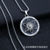 Metal necklace suitable for men and women hip-hop style stainless steel, pendant, accessory, Korean style