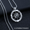 Metal necklace suitable for men and women hip-hop style stainless steel, pendant, accessory, Korean style