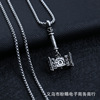 Metal necklace suitable for men and women hip-hop style stainless steel, pendant, accessory, Korean style