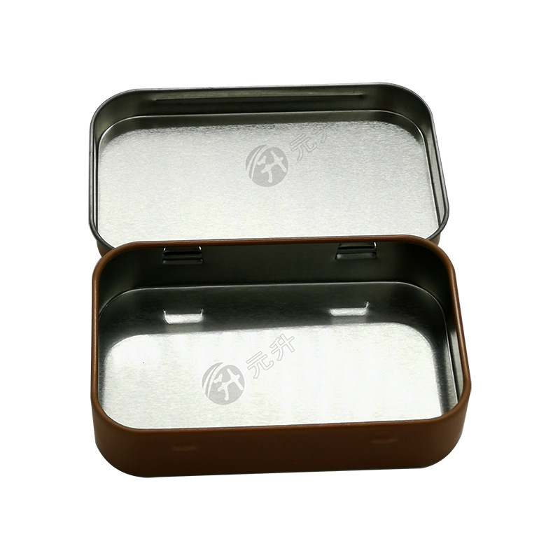 Badge Commemorative Coin Gift Black Iron Box Rectangular U Disk Earrings Hairpin Box Spot Dongguan Manufacturer Mini