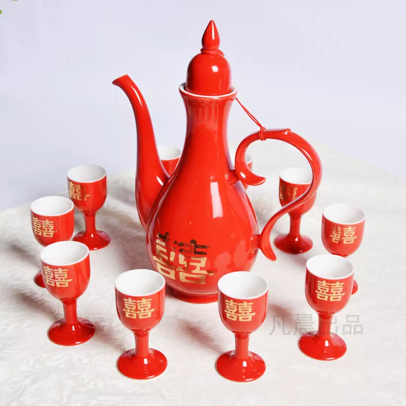 供应11头白酒酒具套装 高档酒具倒酒壶 白酒分酒器酒杯 批发