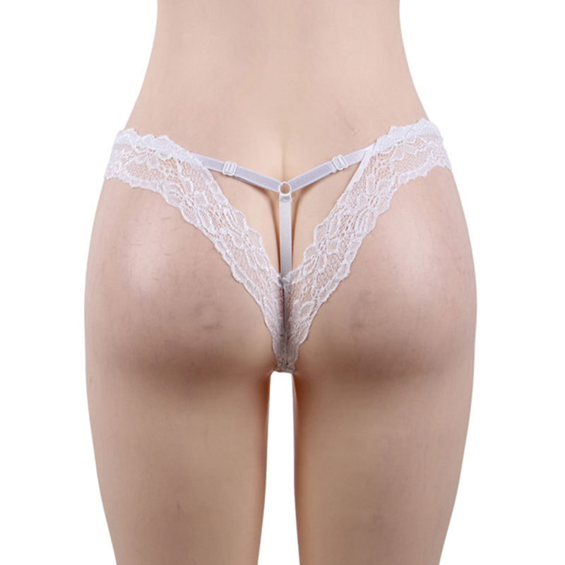 Comercio exterior más tamaño ropa interior sexy encaje ajustable hueco cintura baja sexy briefs Amazon Venta caliente p5167