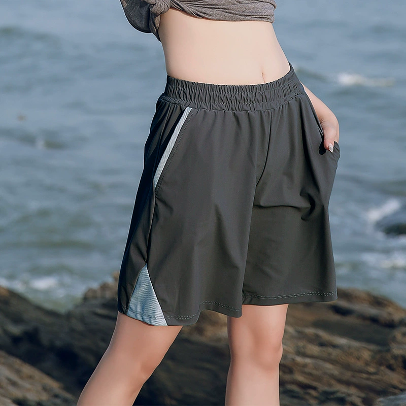 Шорты для йоги больших размеров, женские летние свободные с высокой талией, для фитнеса, для бега, для полных девочек, быстросохнущие спортивные брюки 200 кг