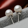 Silver earrings from pearl, wholesale