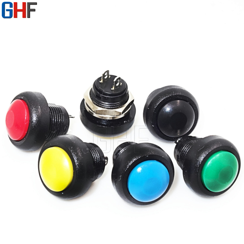 防水按钮开关PBS-33B自复位防水开关 开孔12mm复位开关 启动开关