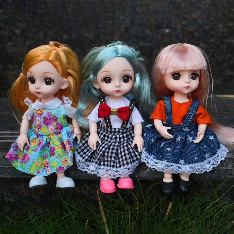 16–17 см кукла-принцесса BJD, нарядная кукла, набор 6-дюймов, 13 сочленений, повседневный набор OB11, кукла лоли