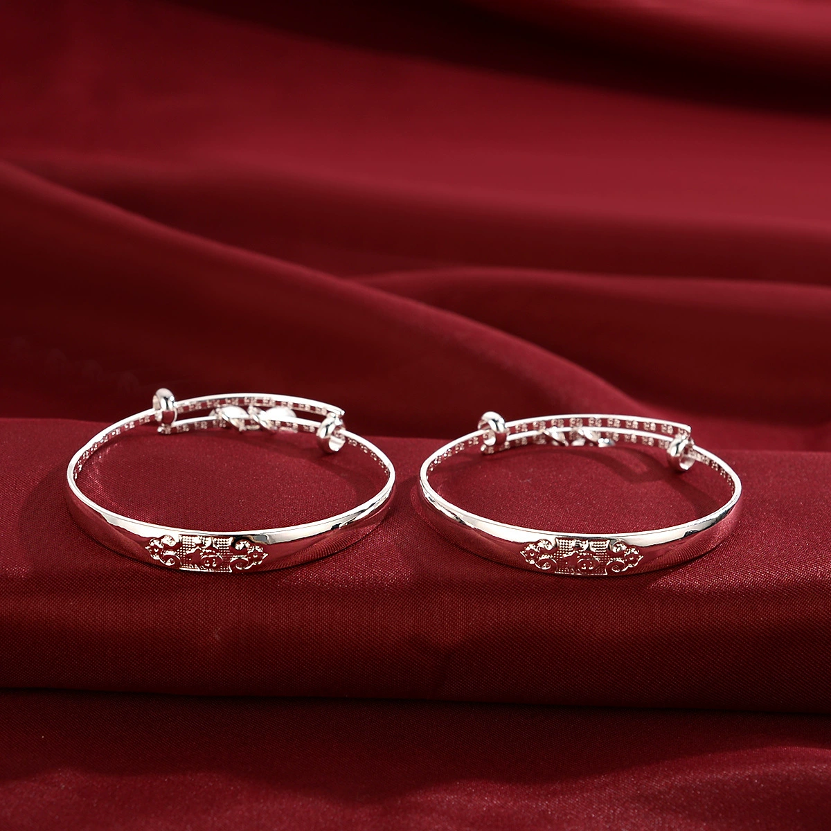 Children's silver bracelet, longevity lock, Birthday gift